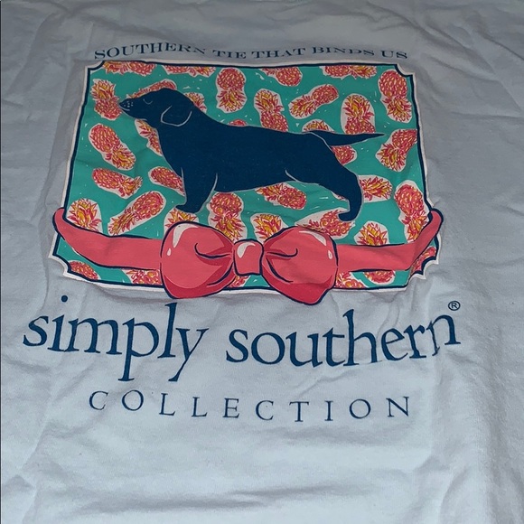Simply Southern Tops - light blue Simply Southern t-shirt